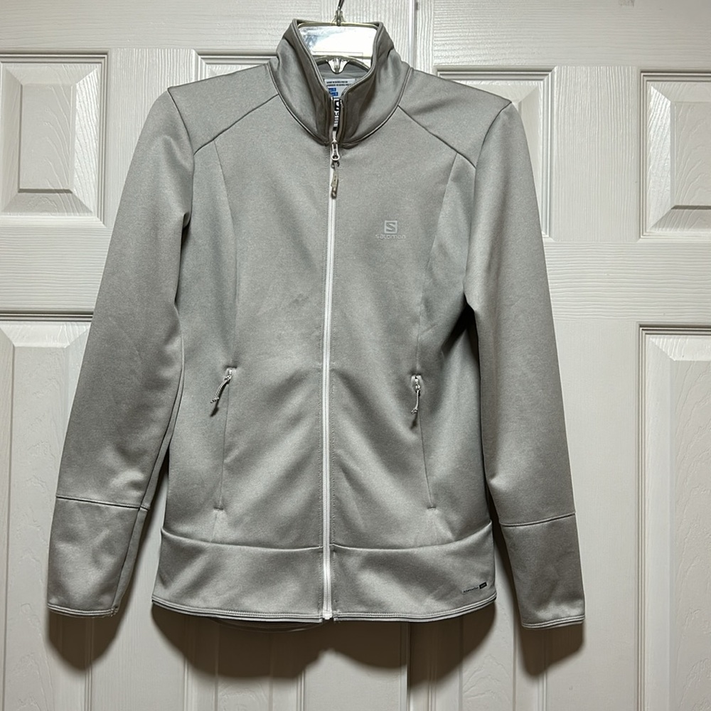 Salomon Womens Full Zip AdvancedSkin Warm Lightweight Jacket -Size Small